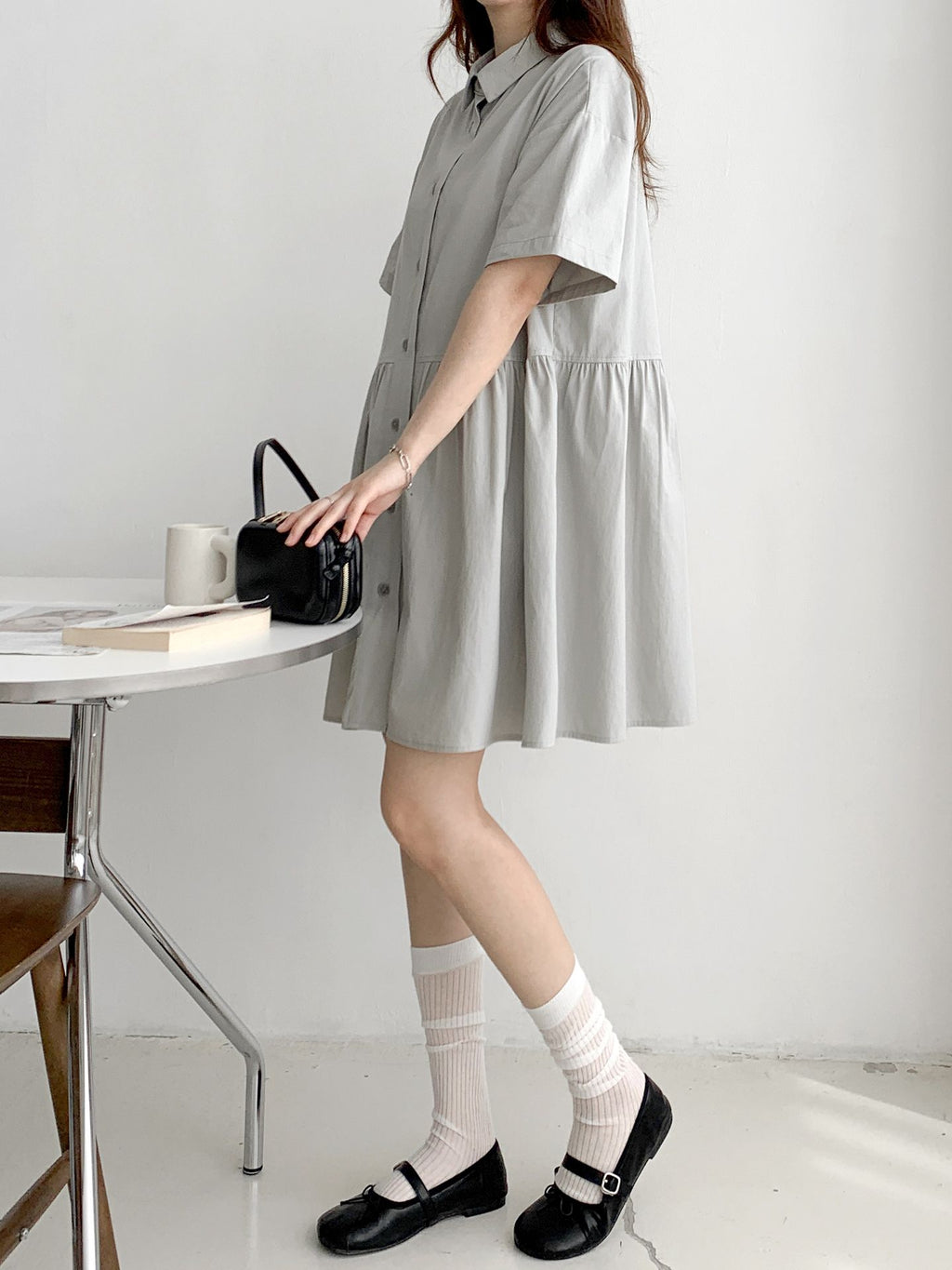 Laren Dress (FREE / Big Size Box Fit) ✨