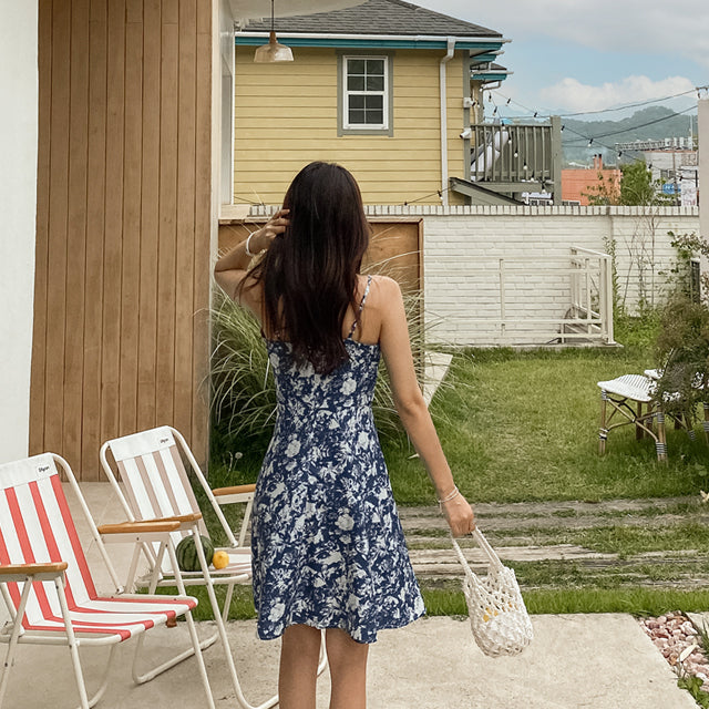 Two-Way Pattern Floral Dress