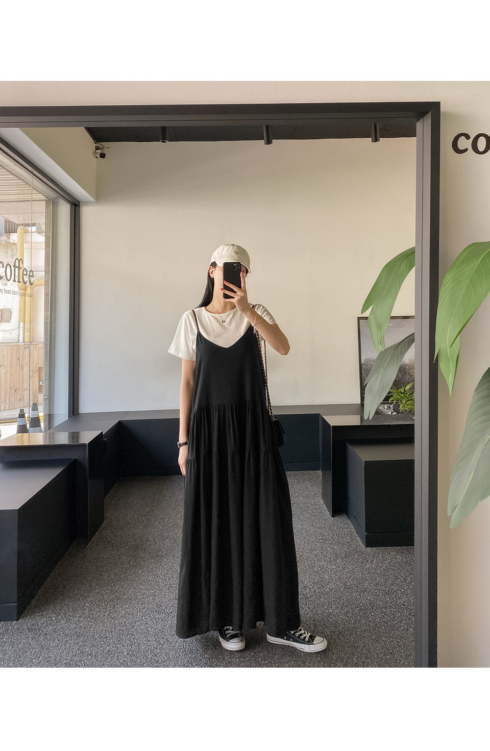 Bustier Wrinkle Long Dress