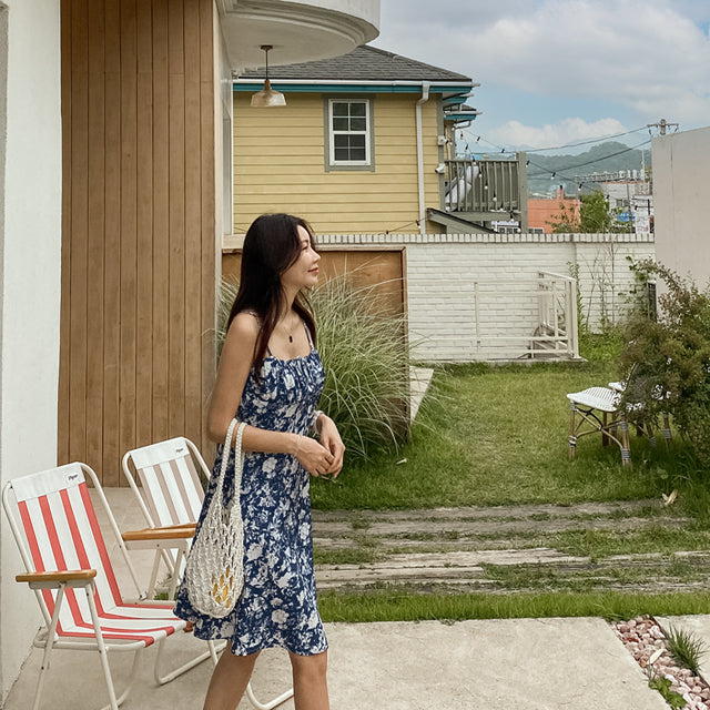 Two-Way Pattern Floral Dress