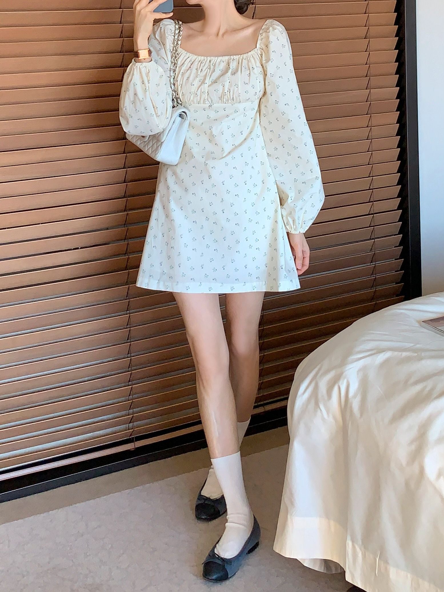 Floral Rose Mini Dress 🌹✨