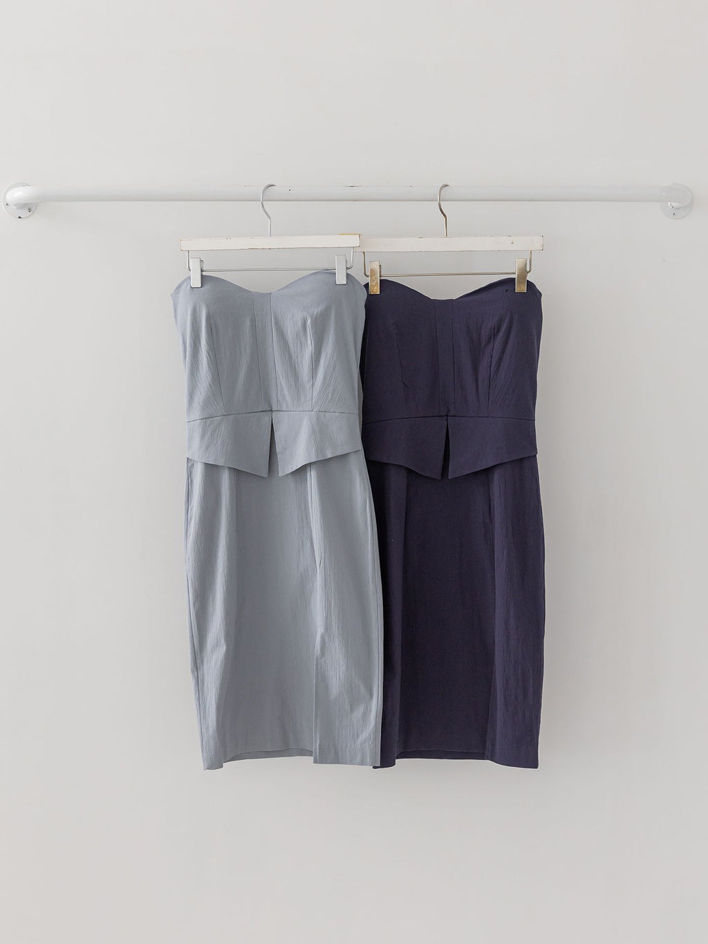 Ponytail dress Tube top Stretch dress Denim dress