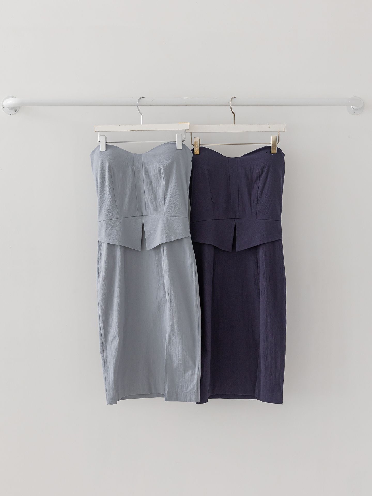 Ponytail dress Tube top Stretch dress Denim dress